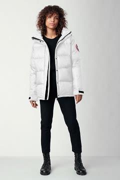 Chamarras Canada Goose Mujer México - Approach Abrigos Blancos TC3079128